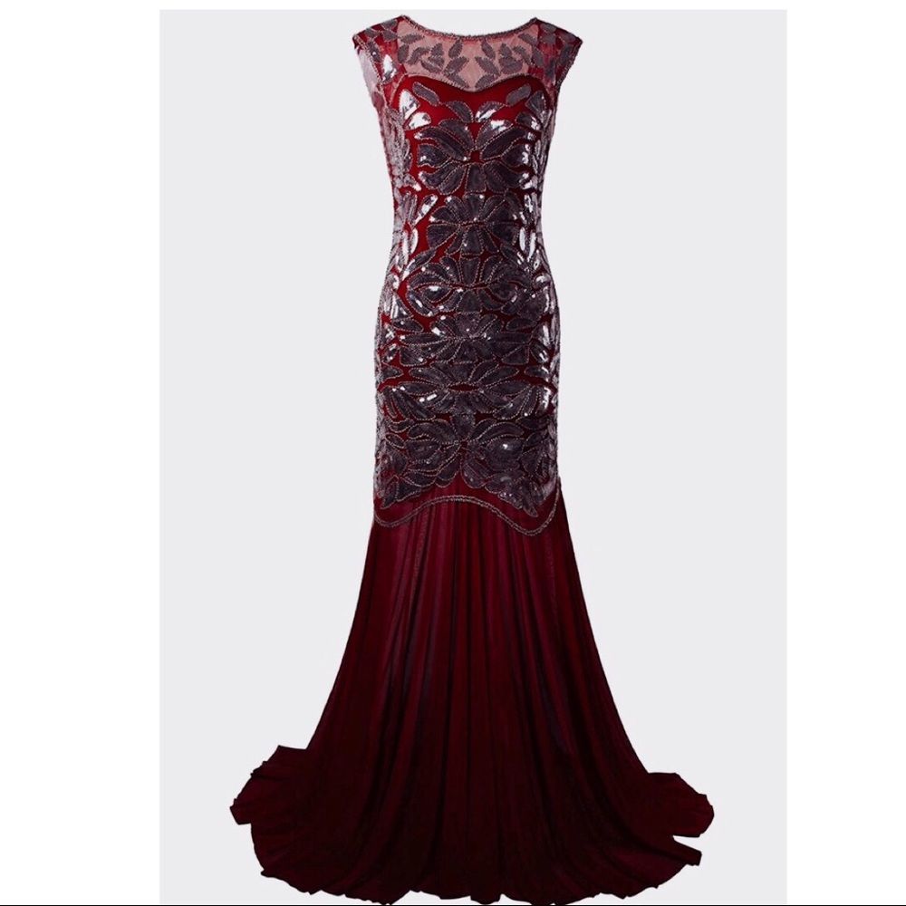 1920s Style Long Prom/Evening/Party gown